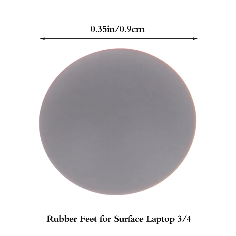 1 Adet Kauçuk Ayak Yeni Alt Kasa Ayak Pedi Microsoft Surface Laptop İçin 3 4 lastik ayaklar Siyah Gümüş Dizüstü Alt Aksesuarları Görüntü 2