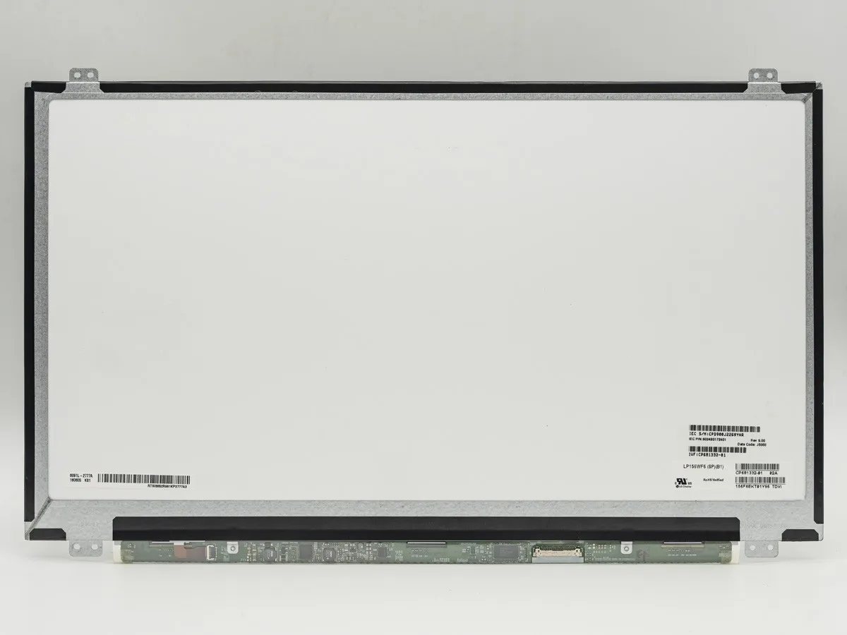 15.6 inç IPS laptop lcd ekranı LP156WF6-SPB1 Fit NV156FHM-N43 72 % NTSC Mat LED Ekran FHD1920x1080 30pin eDP Görüntü 1