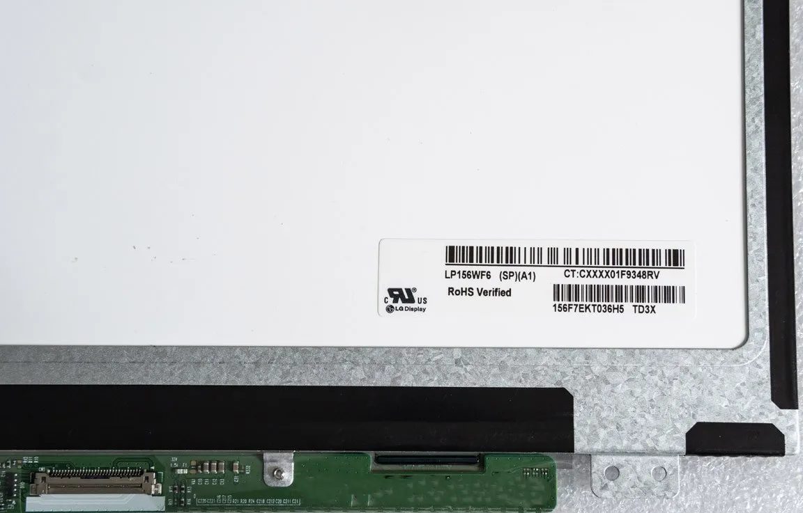 15.6 inç IPS laptop lcd ekranı LP156WF6-SPB1 Fit NV156FHM-N43 72 % NTSC Mat LED Ekran FHD1920x1080 30pin eDP Görüntü 4