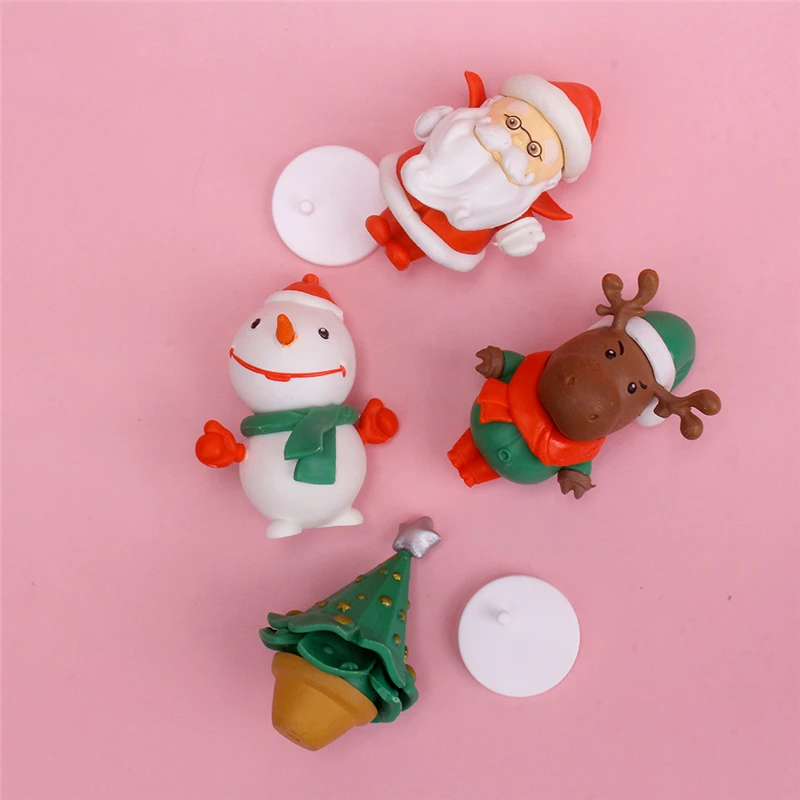 2021 Yeni Q Posket Noel Noel Baba geyik PVC Anime Bebek kardan adam Aksiyon Figürü S Versiyonu PVC Model Oyuncak ev dekorasyon Görüntü 4