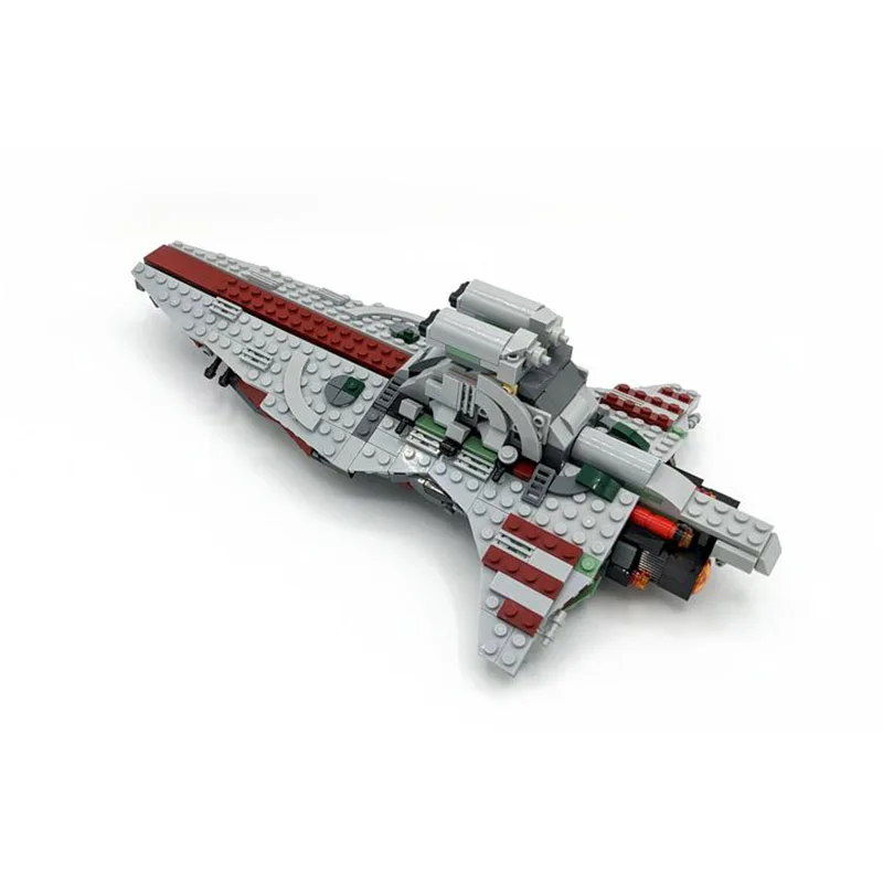 -37121 MOC - 141584 Seti Cumhuriyet Gemi Saldırı Cruiser Modeli Tuğla Uyumlu 8039 Uzay Gemisi oyuncak inşaat blokları Çocuklar için 75312 Görüntü 3