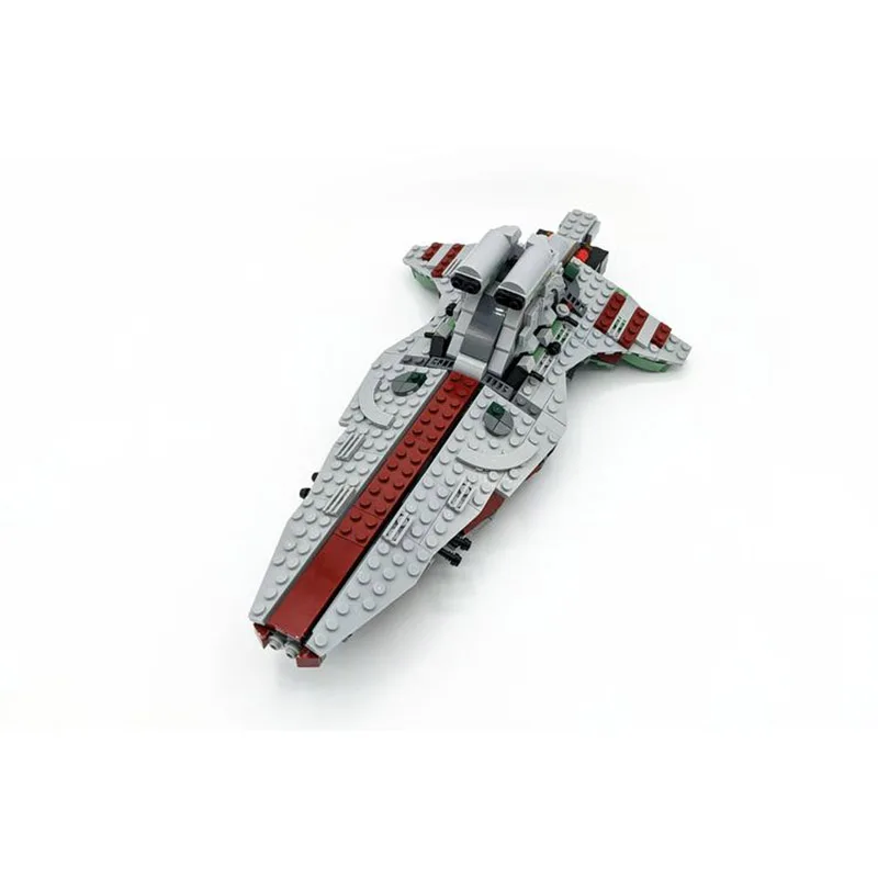 -37121 MOC - 141584 Seti Cumhuriyet Gemi Saldırı Cruiser Modeli Tuğla Uyumlu 8039 Uzay Gemisi oyuncak inşaat blokları Çocuklar için 75312 Görüntü 4