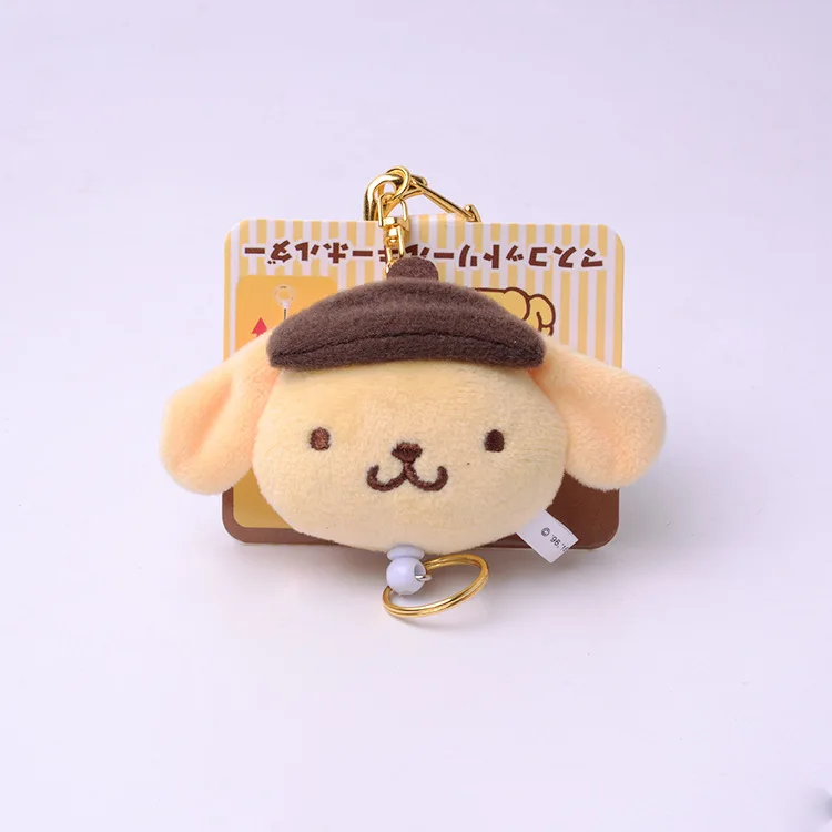 5cm Sanrio Kuromi Melodi Puding Yugui Köpek Peluş Kawaii Araba Kolye Anahtarlık Japon Sevimli Kadın Anahtarlıklar Oyuncaklar Çanta Aksesuarları Görüntü 5