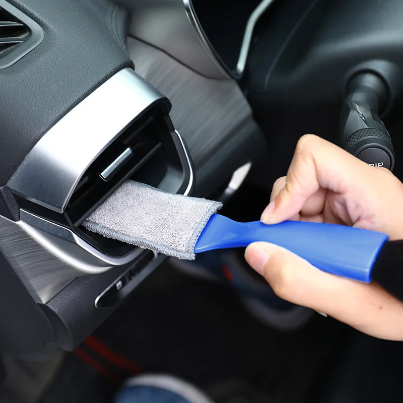 Araba Detaylandırma Fırçası İç Klima Çıkış Temizleme Fırçası Pano Klavye Toz Süpürme Aracı Oto Aksesuarları Görüntü 0