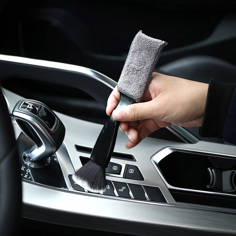 Araba Detaylandırma Fırçası İç Klima Çıkış Temizleme Fırçası Pano Klavye Toz Süpürme Aracı Oto Aksesuarları Görüntü 1