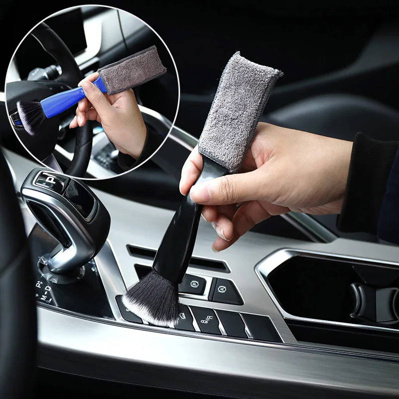 Araba Detaylandırma Fırçası İç Klima Çıkış Temizleme Fırçası Pano Klavye Toz Süpürme Aracı Oto Aksesuarları Görüntü 3