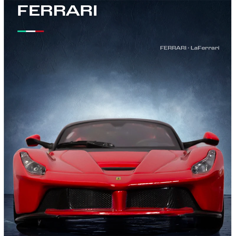 Bburago 1: 24 Ferrari Laferrari Spor Araba Metal Döküm Alaşım Modeli Simülasyon Oyuncak Süsler Çocuk Hediye Toplamak Görüntü 4