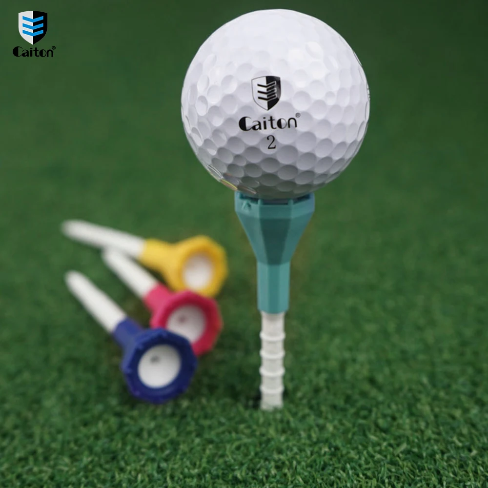 Caiton Golf Elmas Topu Tee (5 adet),Sıfır Direnç Topu Braketi 87mm / 3.43 in Limit ve İsabetlere Dayanıklı,Çok Renkli İsteğe Bağlı Görüntü 3