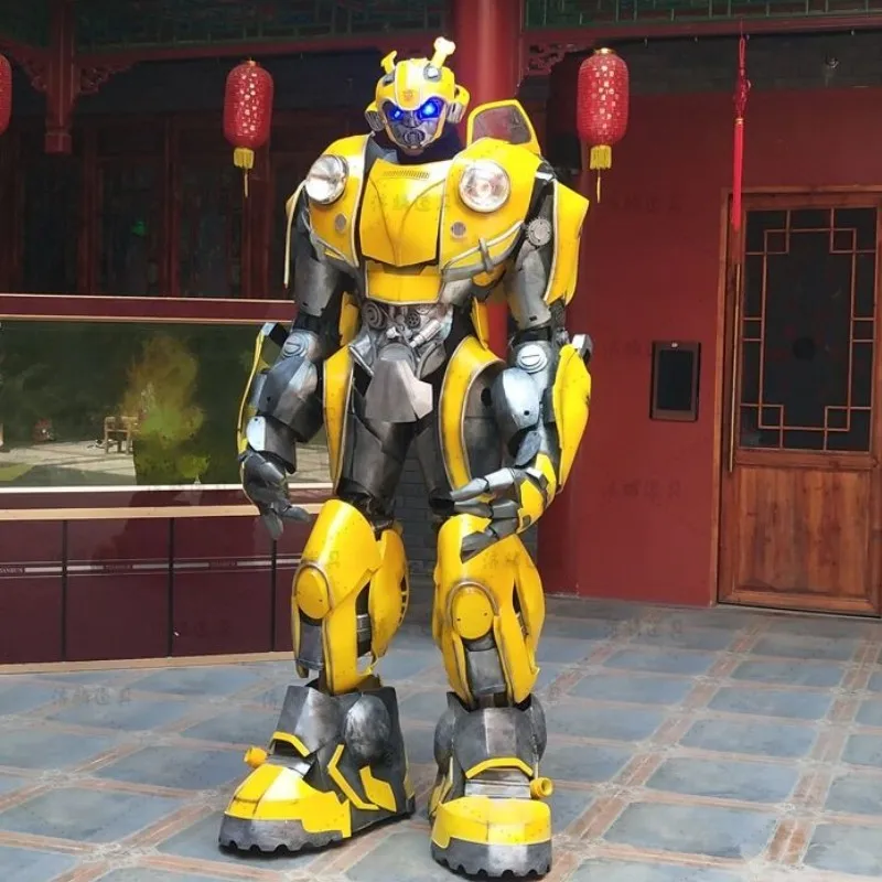 Dönüşüm İnsan Boyutu Kolay Giyen Film Cosplay Yeniden Dino Yetişkin Robot Kostüm Giyilebilir Robot Cosplay Prop Hediyeler Görüntü 2