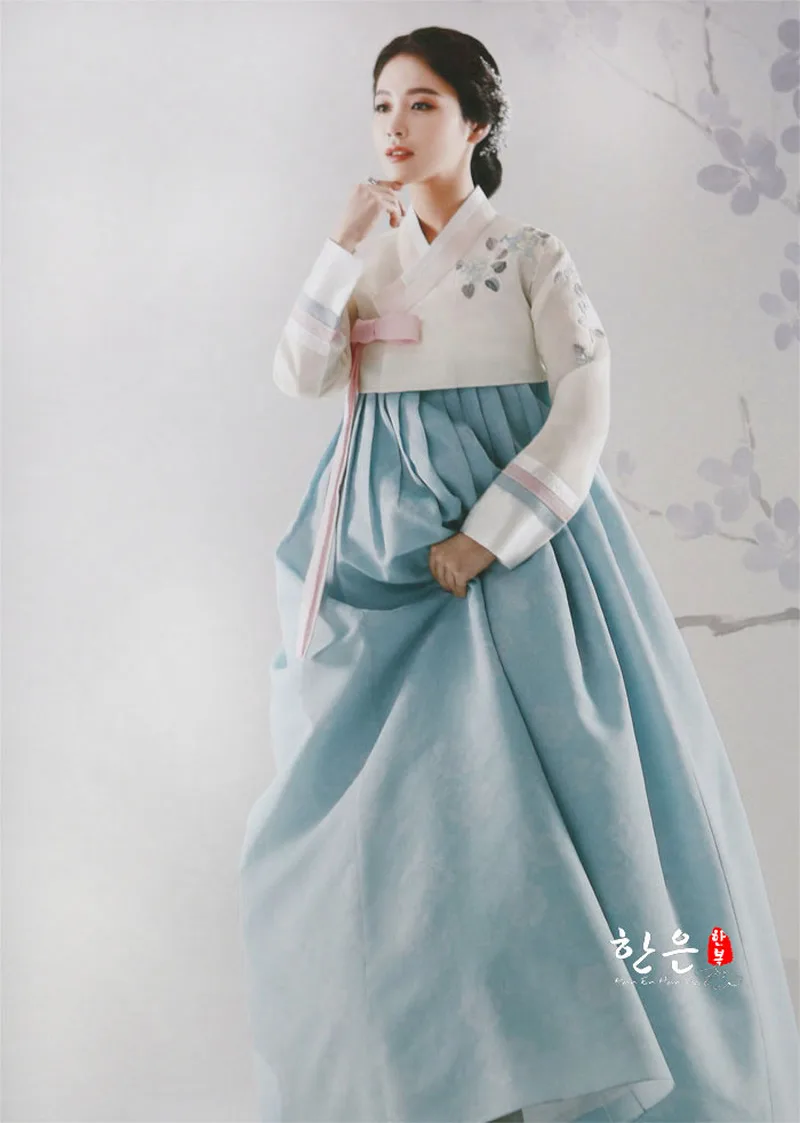 Güney Kore Son Gelin Hanbok / Tost Düğün Hanbok ithal Görüntü 0