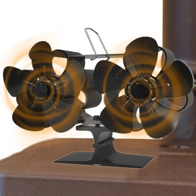 Isıyla Çalışan Soba Fanı 10 Bıçaklı Termoelektrik soba fanı Şömine Aksesuarları Isıtma Fanı Aşırı Isınma Koruması Ve Görüntü 0