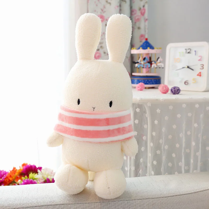 Karikatür Bobo tavşan doldurulmuş oyuncak yaratıcı küçük beyaz tavşan bebek yastık hediye Görüntü 5