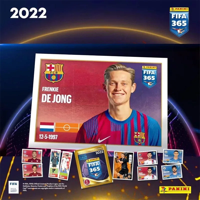 Panini Resmi Koleksiyonu Sticker Fıfa Dünya Kupası Katar 2022 Ballsuperstar Messi Werner Hayranları doğum günü hediyesi Kurulu Oyun Kartı Oyuncak Görüntü 2
