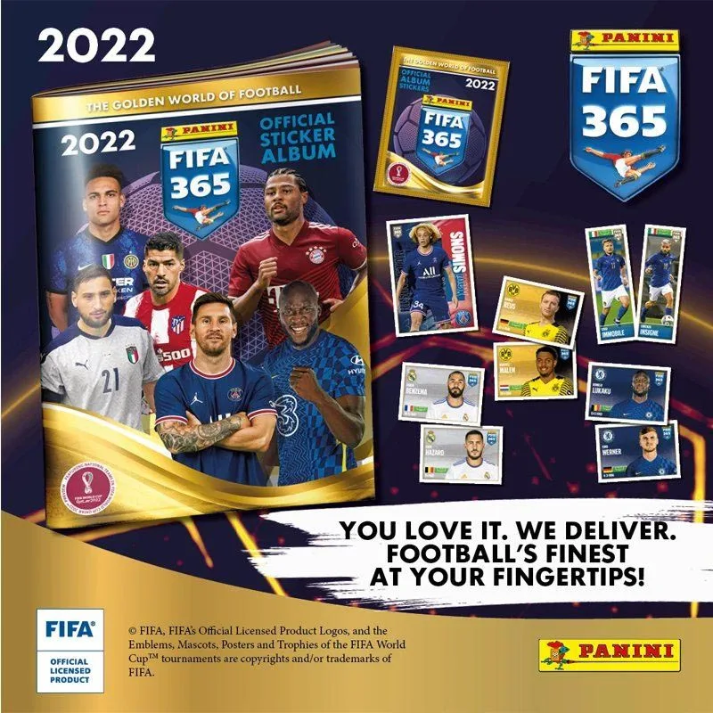 Panini Resmi Koleksiyonu Sticker Fıfa Dünya Kupası Katar 2022 Ballsuperstar Messi Werner Hayranları doğum günü hediyesi Kurulu Oyun Kartı Oyuncak Görüntü 3