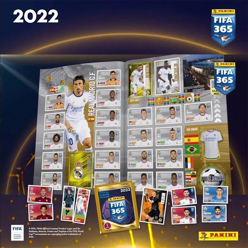 Panini Resmi Koleksiyonu Sticker Fıfa Dünya Kupası Katar 2022 Ballsuperstar Messi Werner Hayranları doğum günü hediyesi Kurulu Oyun Kartı Oyuncak Görüntü 4