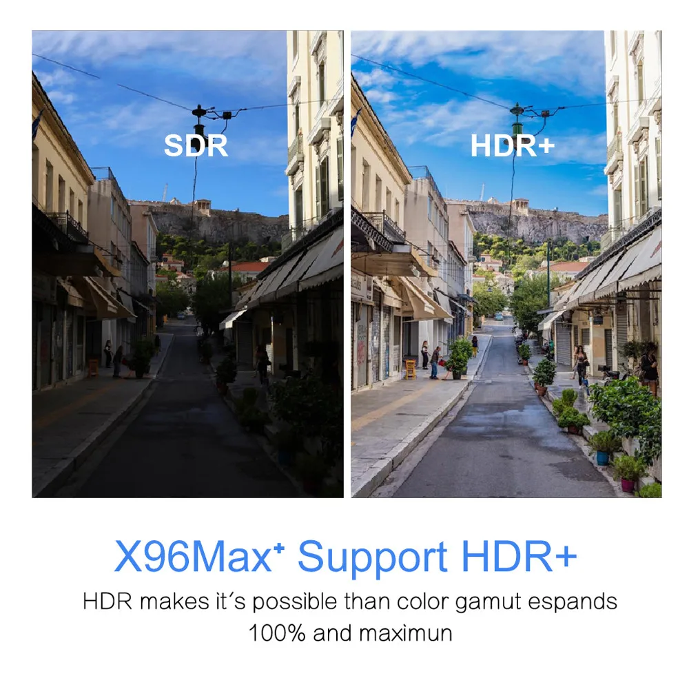 Timethinker X96 MAX Artı akıllı TV kutusu 4GB 64GB 32GB Android 9.0 Amlogic S905X3 Dört Çekirdekli Wifi 4K TV kutu seti Top Box 2GB 16GB Görüntü 4