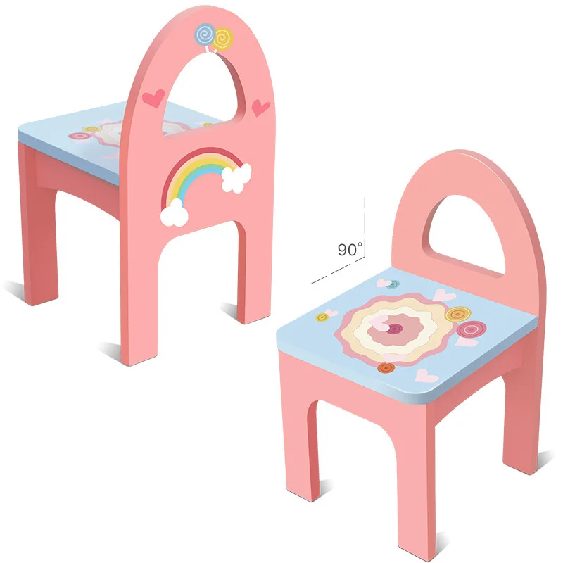 Yeni Ahşap Gökkuşağı Tuvalet Masası Oyuncak Simülasyon Ruj Tırnak Makyaj çocuk Kız Makyaj doğum günü hediyesi Prenses Görüntü 3