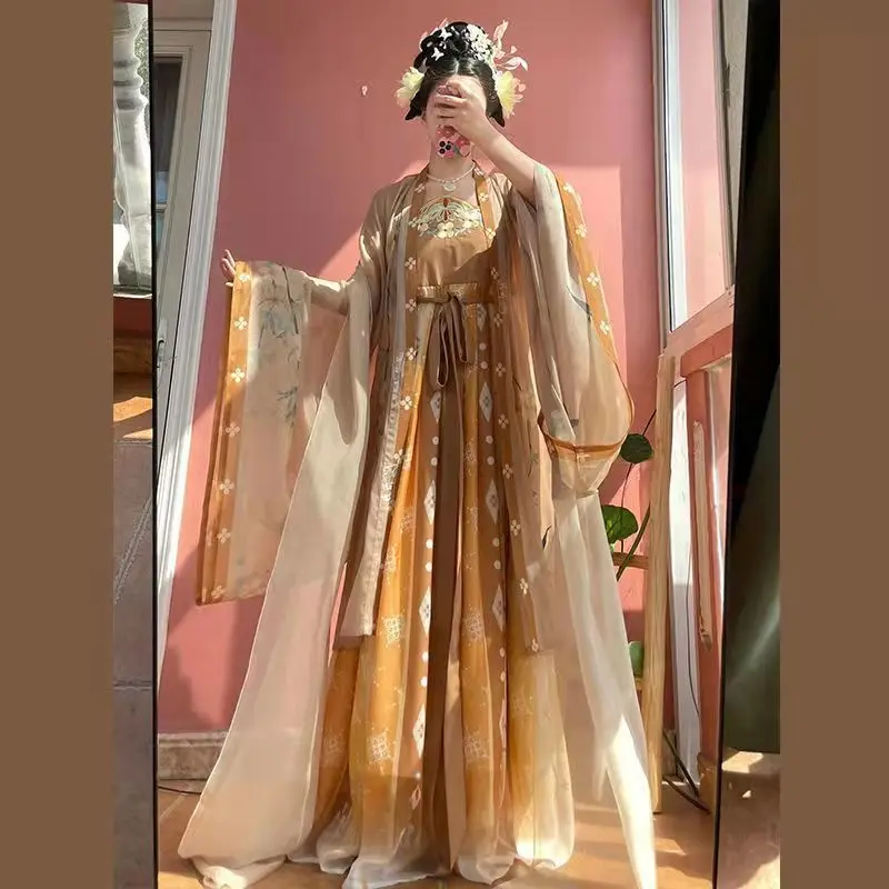 Yourqıpao Hanfu Elbise Antik Çin Geleneksel Nakış Kadın Peri Cosplay Kostüm yaz elbisesi Yeşil Hanfu Kadınlar İçin Görüntü 0