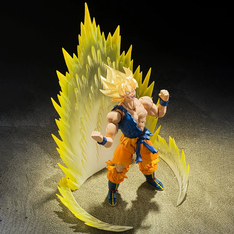 ÖN satış BANDAİ S. H. figuarts dragon topu Z Son Goku Süper Saiyan Özel Baskı 145MM PVC SHF Anime Aksiyon Figürleri Modeli Oyuncak Görüntü 1